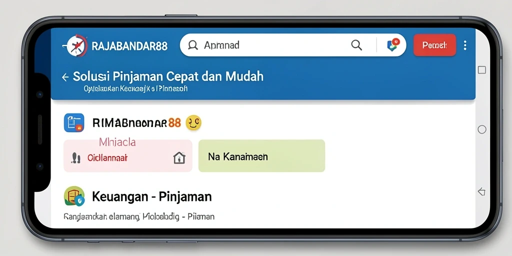 Antarmuka aplikasi RAJABANDAR88 yang sederhana dan mudah digunakan.