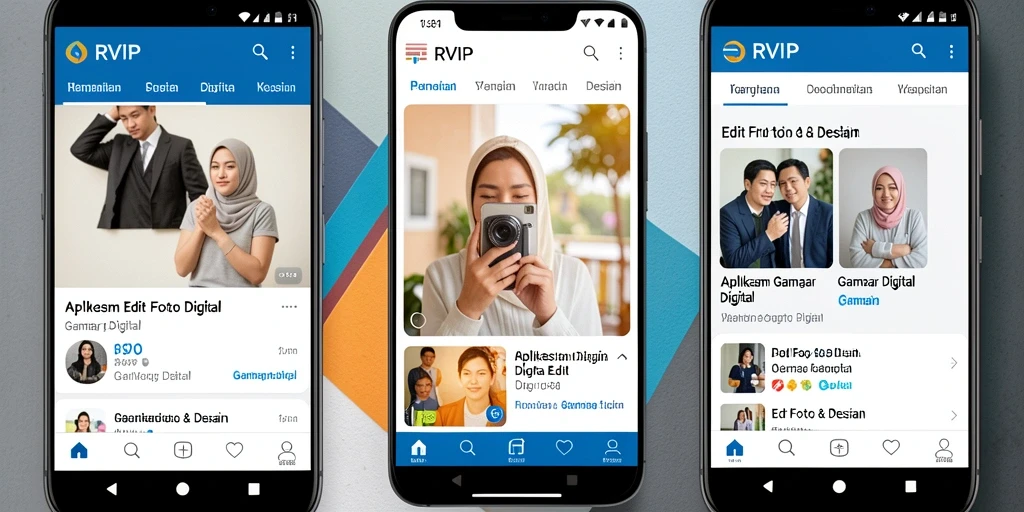Tampilan antarmuka RVIP yang intuitif untuk pengeditan gambar.