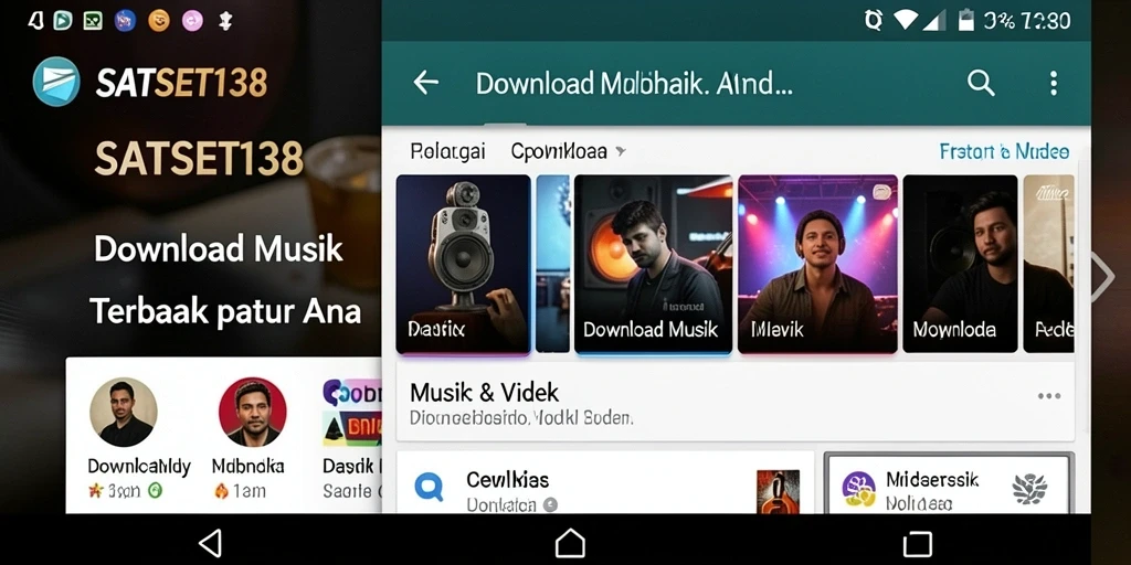 Tampilan antarmuka SATSET138 yang sederhana dan efisien untuk Download Musik.