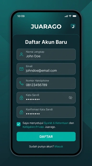 Buat Akun Baru Juarago dengan Mudah dan Cepat